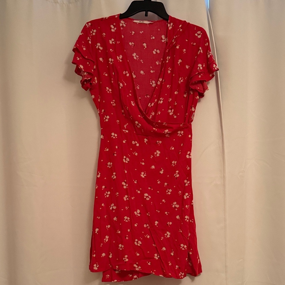 Mi Ami Red Floral Mini Dress